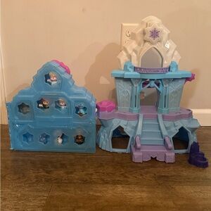 Frozen Little People Ice Castle with characters and storage case